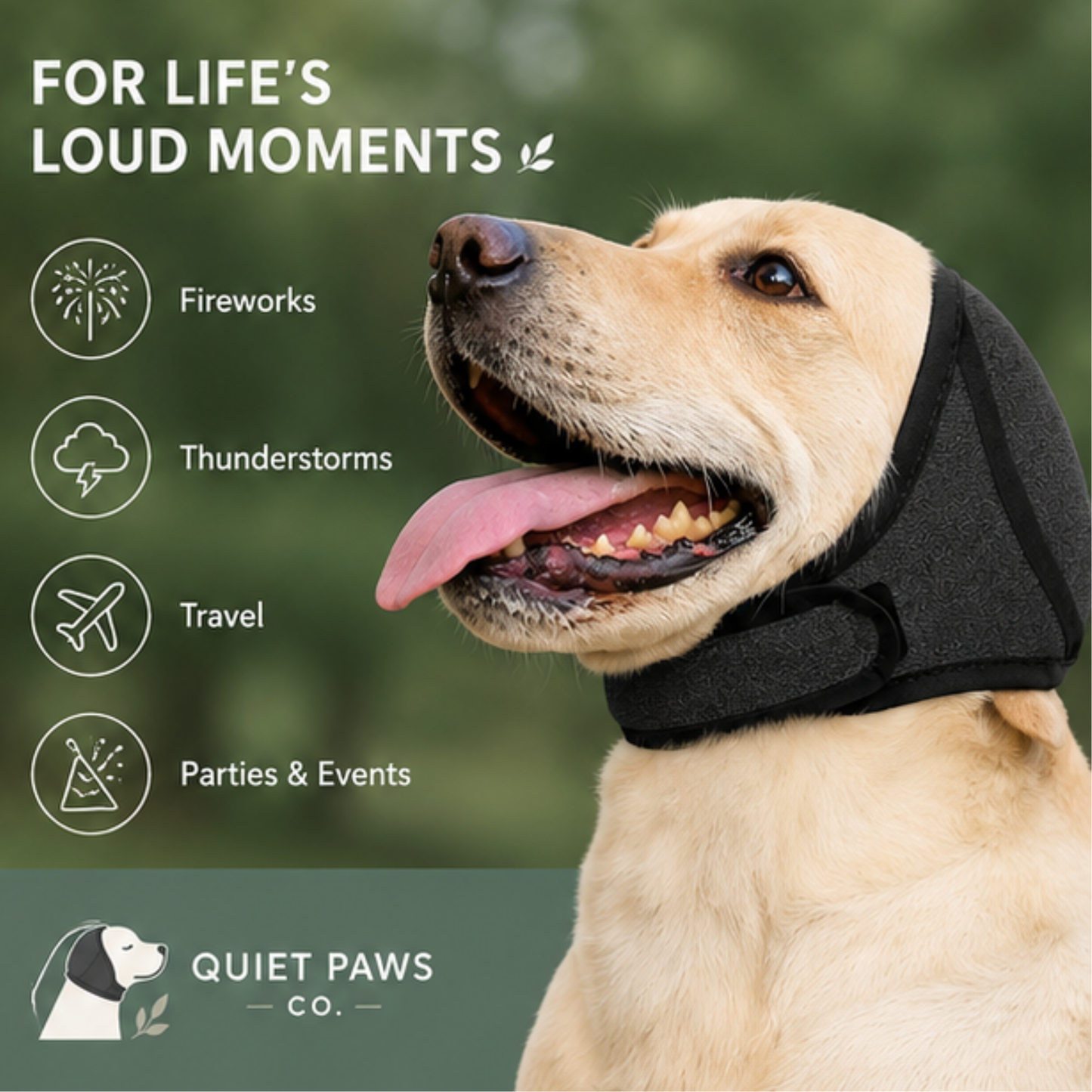 Quiet Paws Noise Sound Anxiety Ear Wrap